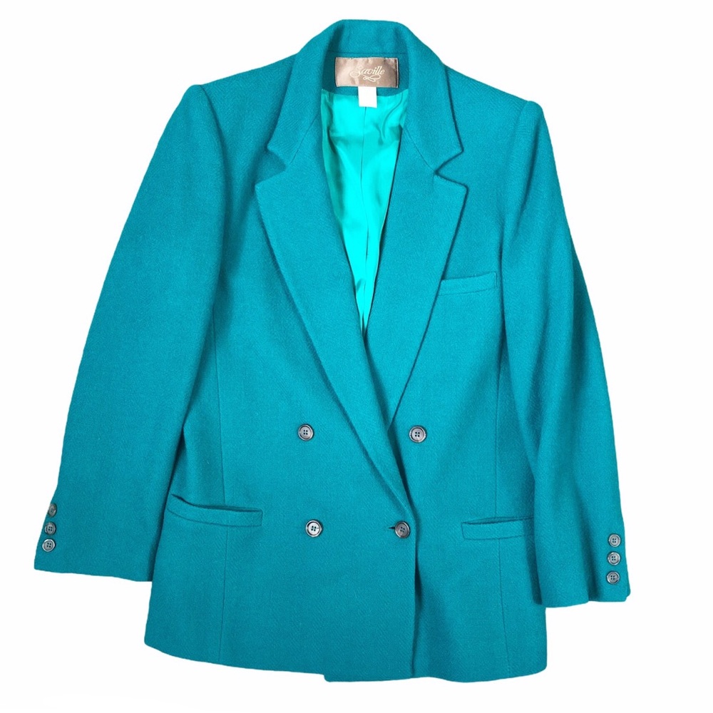 Vintage Saville wool double breasted pea coat